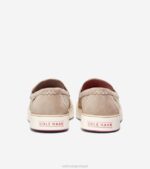 argamassa-bétula-branca calçados 8Z8F93 mulheres Cole Haan Mocassim Nantucket 2.0 Penny Mocassim - Image 3