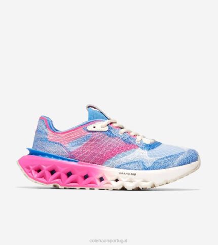 azul celeste-azaléia rosa-marfim calçados 8Z8F242 mulheres Cole Haan 5. tênis de corrida zerogrand embrostitch