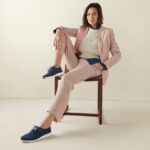 azul marinho stitchlite-branco calçados 8Z8F42 mulheres Cole Haan 2.zerogrand wingtip oxford