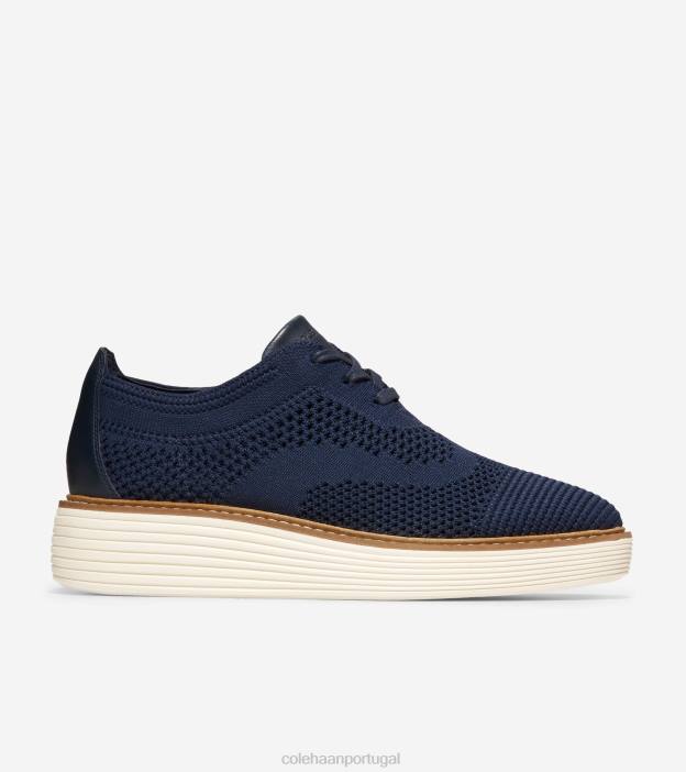 blazer marinho marfim costurado calçados 8Z8F214 mulheres Cole Haan originalgrand platform wingtip oxford - Image 1