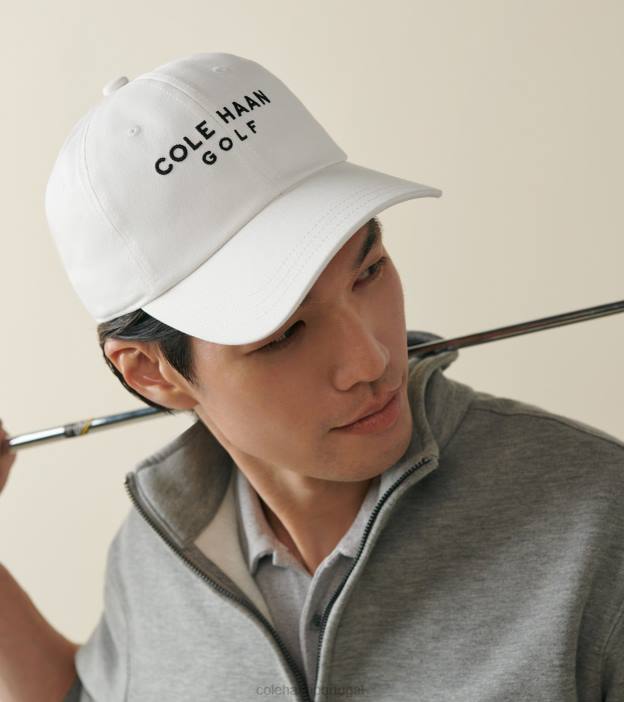 branco acessórios 8Z8F503 homens Cole Haan chapéu de golfe de algodão - Image 4