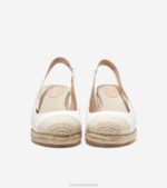 branco natural calçados 8Z8F33 mulheres Cole Haan espadrille cloudfeel slingback cunha - Image 2