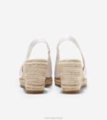 branco natural calçados 8Z8F33 mulheres Cole Haan espadrille cloudfeel slingback cunha - Image 3