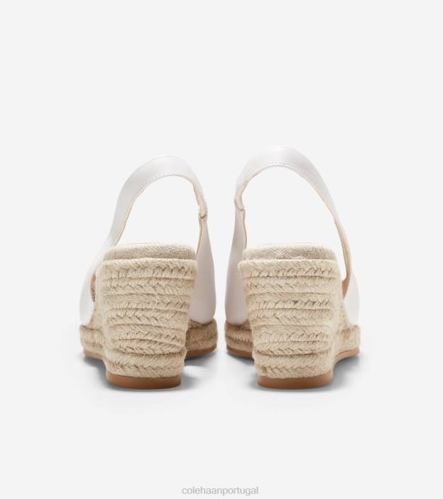 branco natural calçados 8Z8F33 mulheres Cole Haan espadrille cloudfeel slingback cunha - Image 3