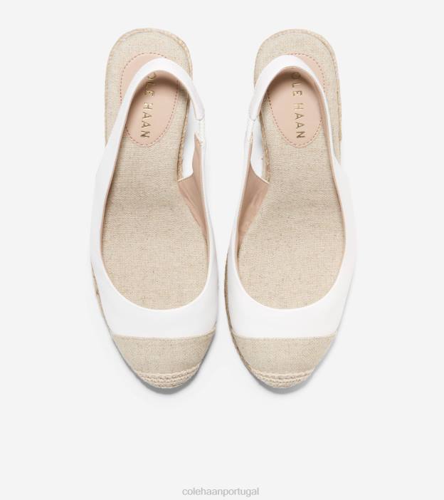 branco natural calçados 8Z8F33 mulheres Cole Haan espadrille cloudfeel slingback cunha - Image 4