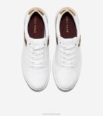branco-ocelot print-ouro calçados 8Z8F207 mulheres Cole Haan tênis moderno crosscourt grande - Image 2