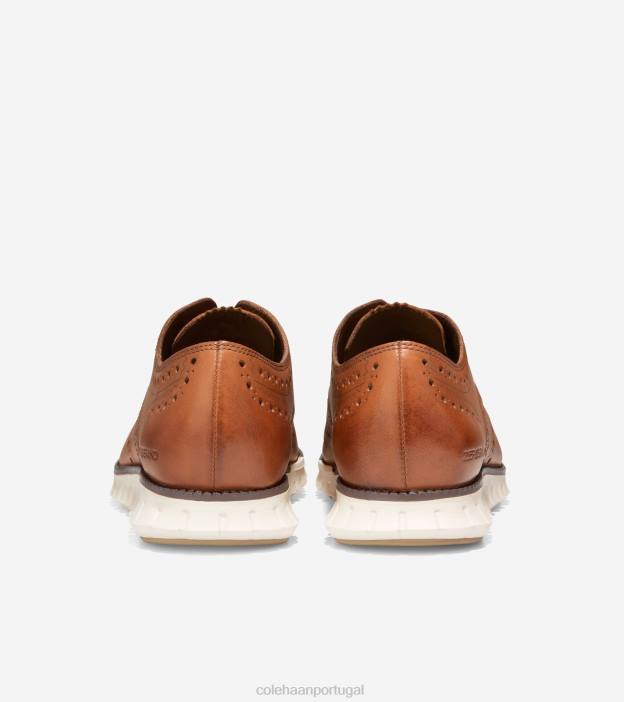 bronzeado britânico calçados 8Z8F395 homens Cole Haan zerogrand ponta de asa oxford - Image 3