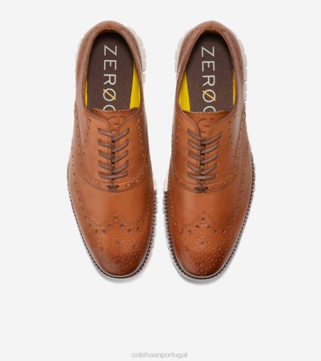 bronzeado britânico calçados 8Z8F395 homens Cole Haan zerogrand ponta de asa oxford - Image 4