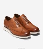 bronzeado britânico calçados 8Z8F395 homens Cole Haan zerogrand ponta de asa oxford - Image 5