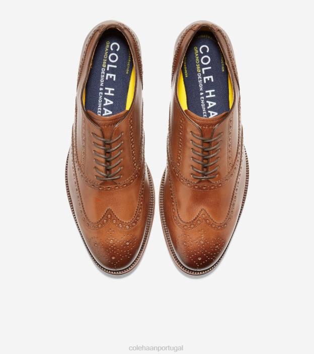 bronzeado britânico calçados 8Z8F431 homens Cole Haan clássicos modernos wingtip oxford - Image 4