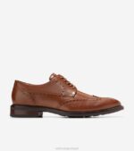 bronzeado britânico calçados 8Z8F463 homens Cole Haan Warren ponta de asa oxford