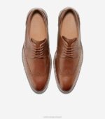 bronzeado britânico calçados 8Z8F463 homens Cole Haan Warren ponta de asa oxford - Image 4