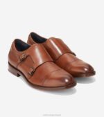 bronzeado britânico calçados 8Z8F474 homens Cole Haan Harrison Monkstrap - Image 5