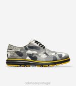 camuflagem cinza calçados 8Z8F409 homens Cole Haan sapato de golfe original grande