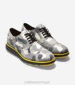 camuflagem cinza calçados 8Z8F409 homens Cole Haan sapato de golfe original grande - Image 5
