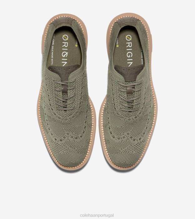 camuflagem de oliva com profundidade de folha de chá stitchlite calçados 8Z8F443 homens Cole Haan originalgrand remasterizado longwing oxford - Image 5