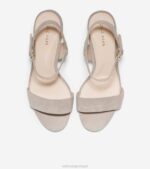 camurça argamassa calçados 8Z8F77 mulheres Cole Haan sandália salto bloco josie - Image 2