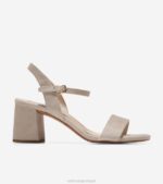 camurça argamassa calçados 8Z8F77 mulheres Cole Haan sandália salto bloco josie