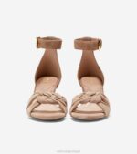 camurça de uísque calçados 8Z8F180 mulheres Cole Haan sandália trançada adela - Image 3