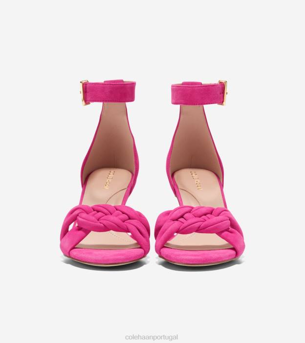 camurça milefólio rosa calçados 8Z8F183 mulheres Cole Haan sandália trançada adela - Image 2