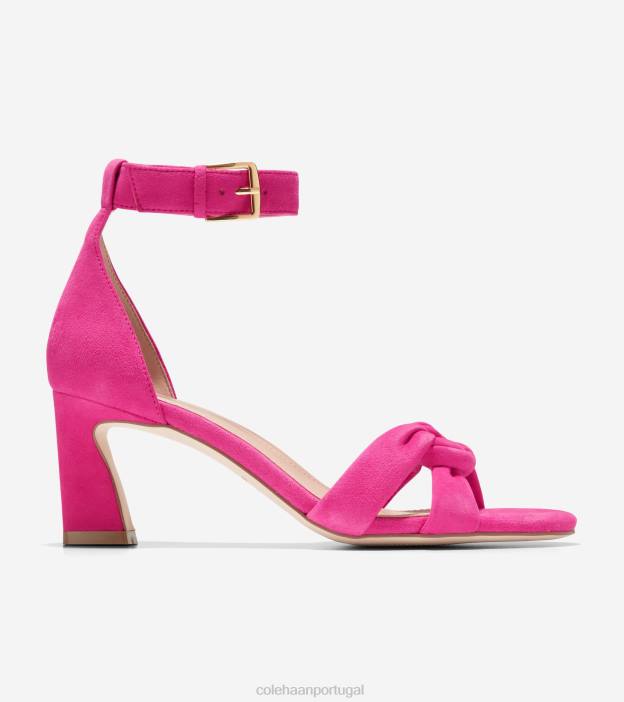 camurça milefólio rosa calçados 8Z8F183 mulheres Cole Haan sandália trançada adela - Image 1