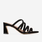 Camurça preta calçados 8Z8F145 mulheres Cole Haan sandália adela