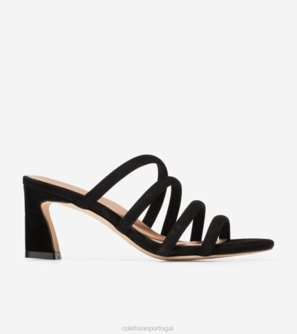 Camurça preta calçados 8Z8F145 mulheres Cole Haan sandália adela