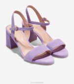 camurça roxa paisley calçados 8Z8F78 mulheres Cole Haan sandália salto bloco josie - Image 3