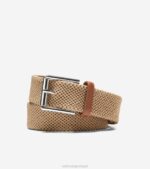 caqui acessórios 8Z8F569 homens Cole Haan Cinto de cordão elástico tubular de 35 mm