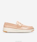 cevada bege-marfim calçados 8Z8F289 homens Cole Haan mocassim penny topspin grandpro
