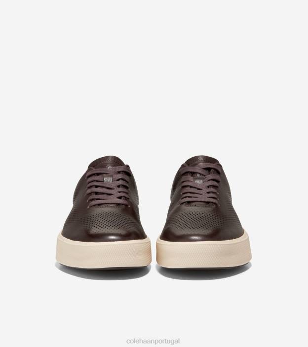 chocolate escuro-marfim-syrah calçados 8Z8F480 homens Cole Haan sapatilha laser grandpro crew - Image 2