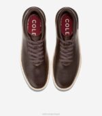 chocolate escuro-marfim-syrah calçados 8Z8F480 homens Cole Haan sapatilha laser grandpro crew - Image 4