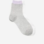 cinza acessórios 8Z8F526 mulheres Cole Haan 2 pares de meias curtas listradas