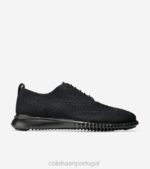 costura preta calçados 8Z8F276 homens Cole Haan 2.zerogrand wingtip oxford