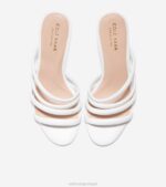 couro branco calçados 8Z8F141 mulheres Cole Haan sandália adela - Image 4