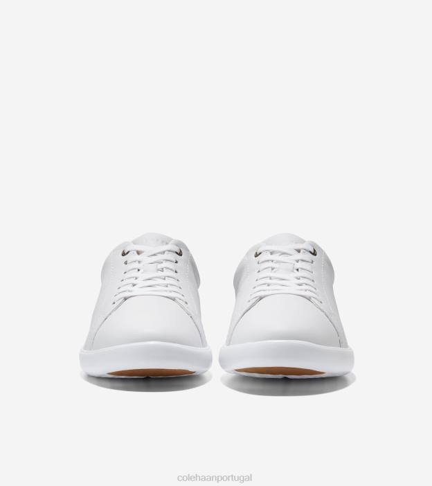 couro branco óptico calçados 8Z8F89 mulheres Cole Haan grande tênis crosscourt - Image 3