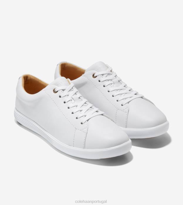 couro branco óptico calçados 8Z8F89 mulheres Cole Haan grande tênis crosscourt - Image 6