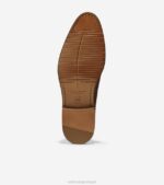 couro bronzeado britânico calçados 8Z8F420 homens Cole Haan Washington Grand Laser Wingtip Oxford - Image 7