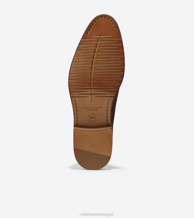 couro bronzeado britânico calçados 8Z8F420 homens Cole Haan Washington Grand Laser Wingtip Oxford - Image 7