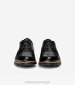 couro preto calçados 8Z8F170 mulheres Cole Haan originalgrand plain oxford - Image 2