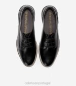 couro preto calçados 8Z8F170 mulheres Cole Haan originalgrand plain oxford - Image 4