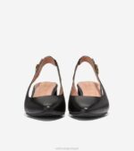 couro preto calçados 8Z8F221 mulheres Cole Haan a bomba slingback de 45 mm - Image 2