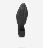 couro preto calçados 8Z8F221 mulheres Cole Haan a bomba slingback de 45 mm - Image 6