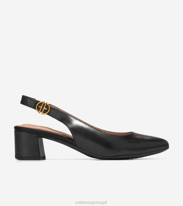 couro_preto_calcados_8z8f221_mulheres_cole_haan_a_bomba_slingback_de_45_mm.jpg couro preto calçados 8Z8F221 mulheres Cole Haan a bomba slingback de 45 mm - Image 1