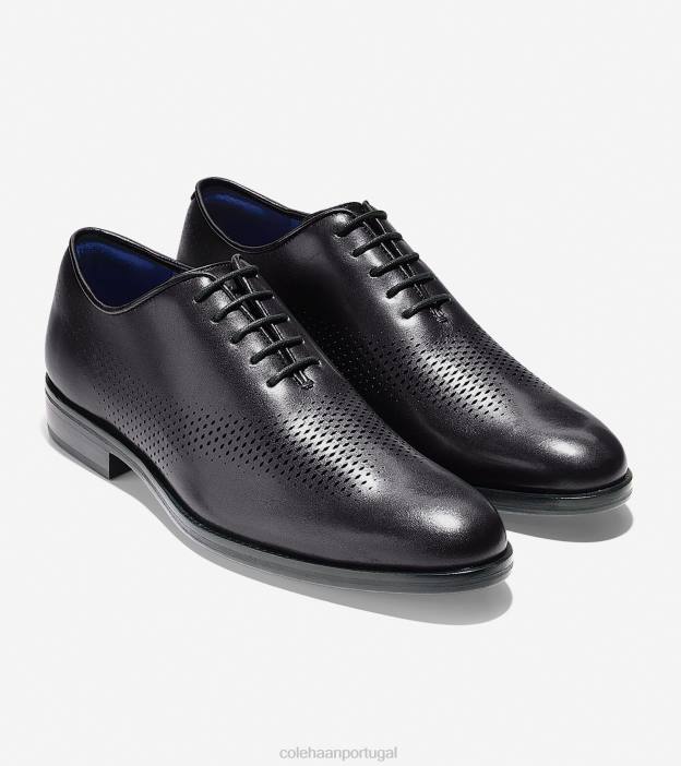 couro preto calçados 8Z8F419 homens Cole Haan Washington Grand Laser Wingtip Oxford - Image 6