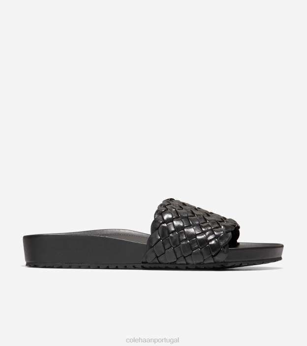 couro_preto_calcados_8z8f50_mulheres_cole_haan_sandalia_mojave.jpg couro preto calçados 8Z8F50 mulheres Cole Haan sandália mojave - Image 1
