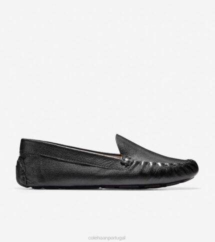 couro preto calçados 8Z8F67 mulheres Cole Haan motorista de evelyn