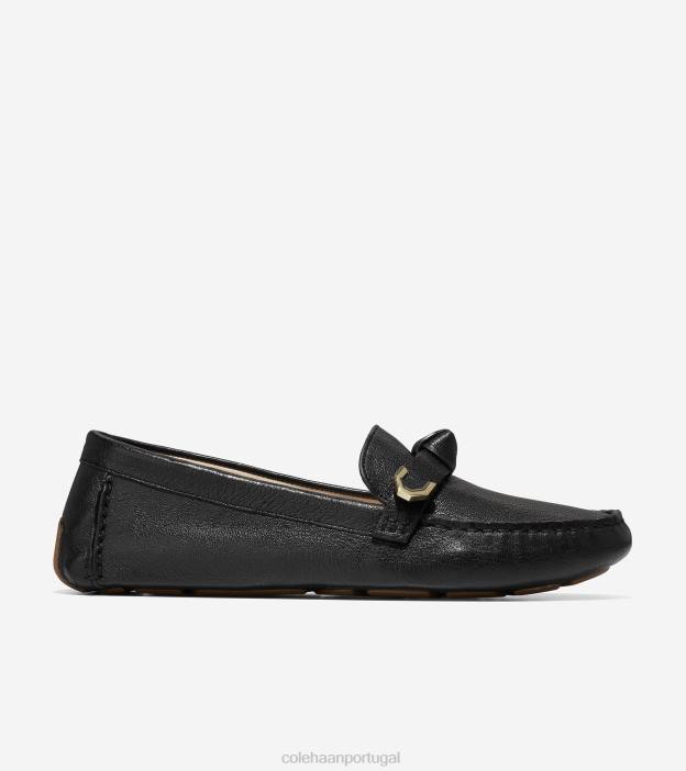 couro_preto_calcados_8z8f72_mulheres_cole_haan_evelyn_bow_driver.jpg couro preto calçados 8Z8F72 mulheres Cole Haan Evelyn Bow driver - Image 1
