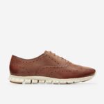 couro woodbury marfim calçados 8Z8F154 mulheres Cole Haan zerogrand ponta de asa oxford