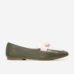 folha de chá-garça-água-de-rosas calçados 8Z8F138 mulheres Cole Haan mocassim york bow